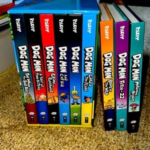 Lot of Hardcover DogMan books by Pilkey
